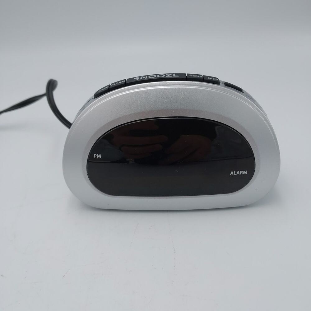 SHARP Small DIGITAL ALARM CLOCK Electric/Battery MODEL SPC‎ 089 TESTED Snooze